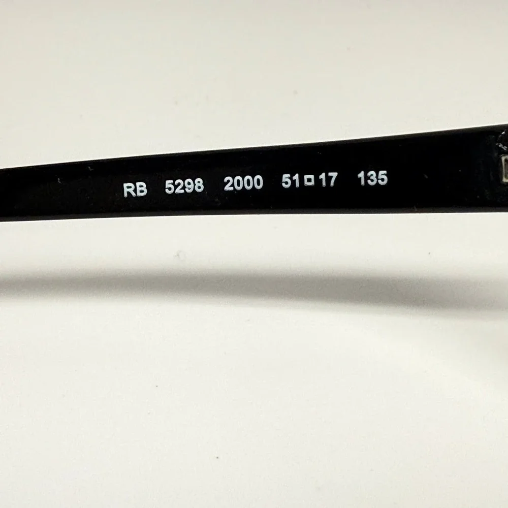 Ray Ban RB 5298 2000‎ Black Eyeglasses Frames 51-17-135 Cat Eye Square